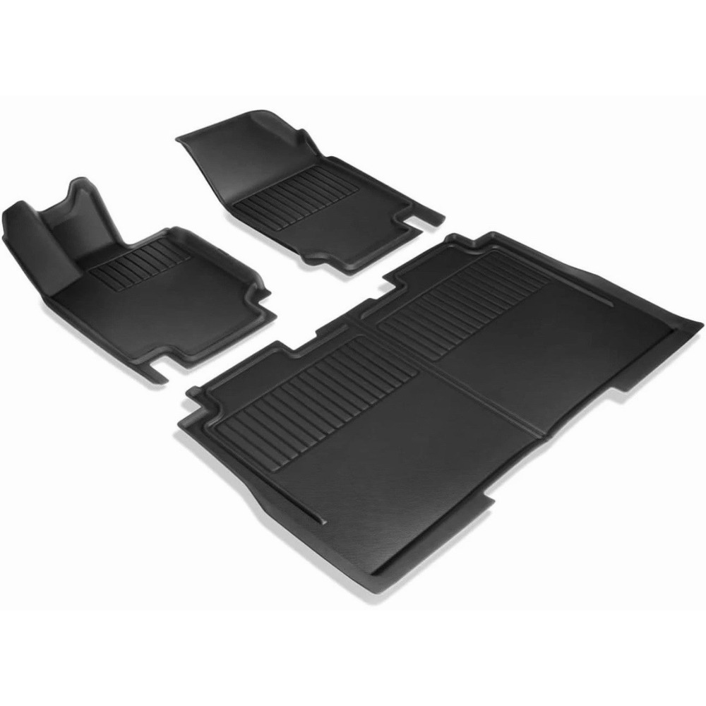 Spigen WeatherBloc Floor Mats Set for Tesla 2023-25 Cybertruck Non-Slip Sliplock